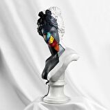 Diana 'Slice of Color' Dekoratif Büyük Heykel, Pop Art Roma Yunan Heykelleri